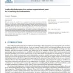 Shared leadership and building trust